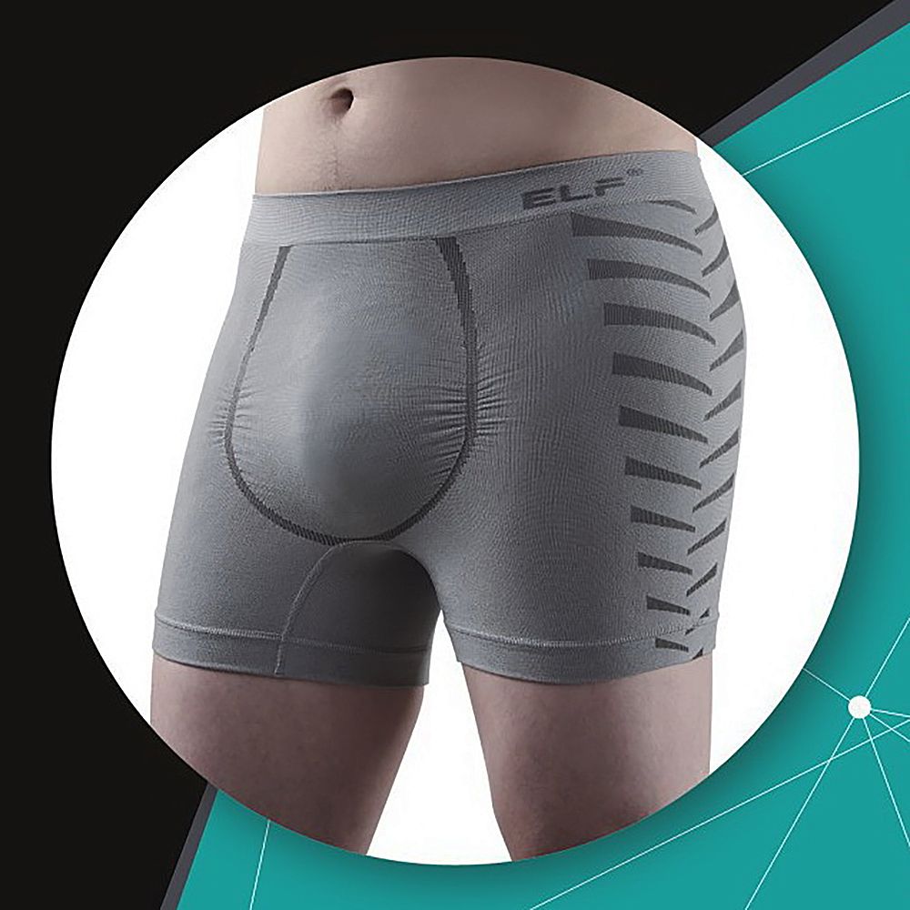三合豐 ELF, 內褲, 男性竹炭+銀纖維機能美型四角平口內褲 款