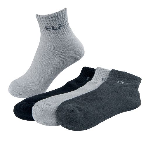 三合豐 ELF, 男性運動襪, 竹炭1/2短統氣墊...